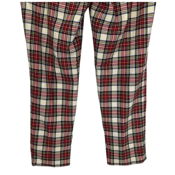 J. Crew Cameron Wool Pant in Snowy Stewart Tartan Plaid AT829 Size 6 - Picture 10 of 13